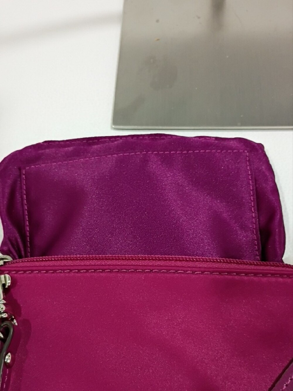 Coach Pink Sequin Circle Wristlet - Picture 7 of 7